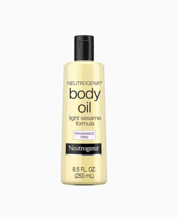 Neutrogena Body Oil, Light Sesame Formula, Fragrance Free, Lightweight Moisturizing Body Oil for Silky, Soft Skin, Non-Greasy Hydration, 8.5 fl oz Bottle, 1 Count